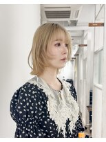 ゴウトゥデイ 横須賀店(GO TODAY)&nbsp;抜きっぱなしブリーチ / ボブウルフ