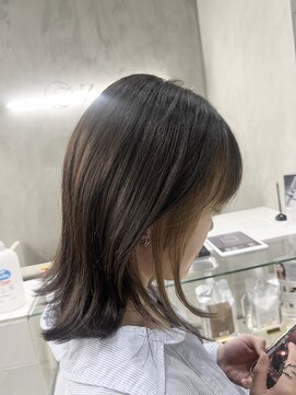 ジーナ 流山おおたかの森(Zina) イヤリングカラー×まろやかグレージュ【Zina 大越香苗】