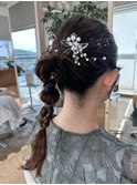 お呼ばれ結婚式ヘアセット