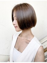モリオ フロム ロンドン 成増店&nbsp;【morio成増/一戸】前髪なしストレートボブ