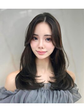 コア 銀座(COA) 小顔レイヤー　前髪顔周り　髪質改善縮毛