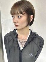 キラ 渋谷(KILLA) デザインカラー＿レイヤーカット＿オリーブベージュ