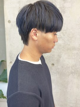 モリオ(morio) 爽やかマッシュブルーブラックナチュラルショート