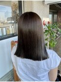 艶髪ストレートカット/カラー/ブラウン
