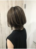 ハイライトウルフくびれカット#透明感カラー/髪質改善