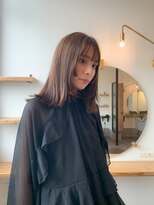シア 新越谷店(SHEER)&nbsp;顔周りレイヤー×透け感ブラウン