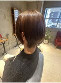 ブラウンベージュショート