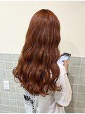 #オレンジブラウン #オレンジカラー #ケアブリーチ
