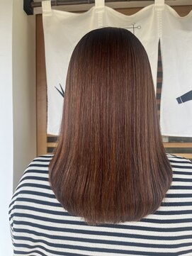 ミキカミ クオライン縮毛矯正×オルディーブクリスタルカラー