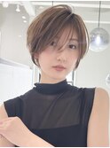 イメチェン外ハネボブ美髪ワイドバングレイヤーショート/大宮
