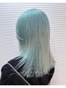 ヴィジュアリスト(VISUALIST) 水色ヘアの水々しさに負けないうる艶髪！！