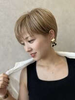ヘアーザラブズラフズ オーガニカ 北九州(HAIR THE LOVES LAUGHS ORGANICA) 絶対的♪似合わせショートボブ×透明感透けカラー