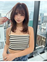 コア銀座メゾン(COA GINZA Maison)&nbsp;髪質改善レイヤーカット前髪カット顔周りレイヤー暗めカラー銀座