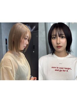 【天王寺駅徒歩30秒】計算されたカットでどこから見ても美しいフォルムを実現◎朝のセットも簡単に♪