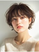 ショート/ボブ/ハイライト/インナーカラー/白髪ぼかし/銀座