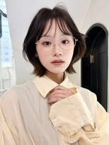 サイン 渋谷(SIGN) 韓国ヘアハッシュカットレイヤーカットブリーチ無し韓国ボブ渋谷