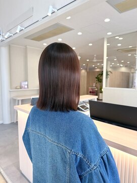 イマージュ 志免店(image) 【美髪カット】誰もが羨むサラツヤ直毛ボブへ