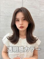 ロンド パルティール 大宮(Lond partir) ダークラベンダー/くびれレイヤー/韓国巻き/顔周りカット/大宮