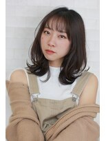 アッシュ 日吉店(Ash) ミディアムのほつれレイヤー