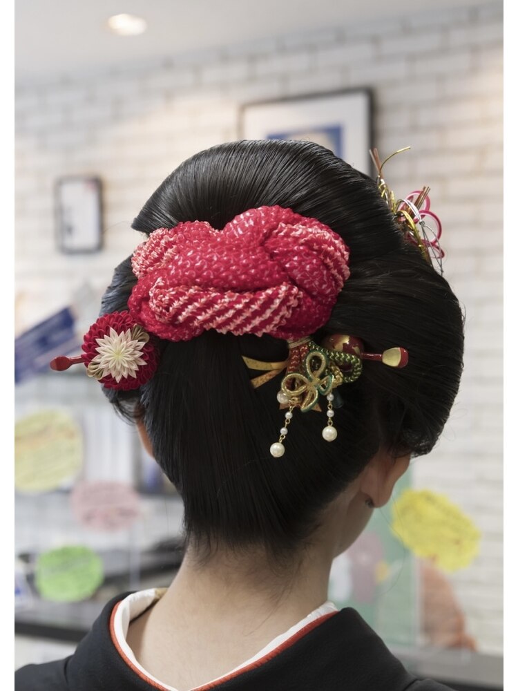 日本髪ヘアセット （成人式）：L097589454｜ヘアーメイクミキ 上野本店 