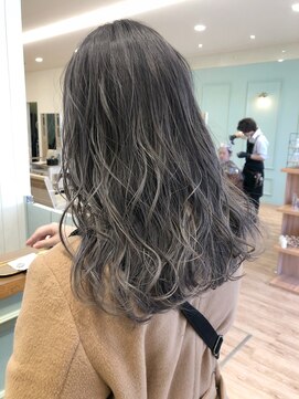 モリオフロムロンドン 大宮店(morio from London) 【morio坪井】ケアブリーチ × グラーデーション×グレージュ