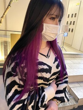 ヘアカロン 熊本本店(Hair CALON) インナーパープル