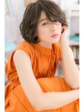 ミック 日暮里店(miq) 色っぽ無造作感…くせ毛風エアリーふわふわボブカットb1