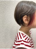 ハンサムショート×インナーレッド