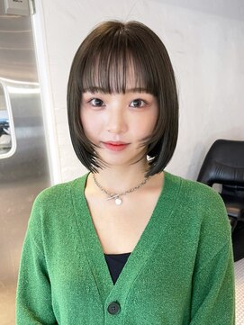 アイティーバイアルバム 八王子店(IT by ALBUM) 顔まわりウルフボブ_ピンクベージュ_ba394881