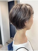 tuuli☆30代40代ペールベージュ切りっぱなしショート 243