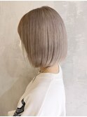 ホワイトグレー_チェリーブラウンフェミニンロング_ba368363