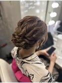 浴衣の着付けとヘアセット