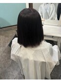 重めボブからロングに！