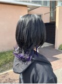 ウルフヘア×ポイントカラー