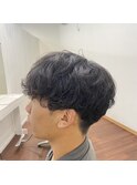 パーマ風マッシュ