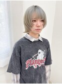 カーキグレージュ/ハイトーンカラー/顔まわりレイヤー/名古屋