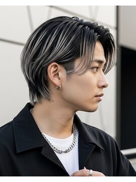 バース 梅田中崎町店(BIRTH) ハイライトバレイヤージュシルバーカラーグレーカラー