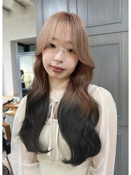 ヘア ルミナス バイ フォルテ(HAIR LUMINAS by FORTE) 縮毛矯正/ストレートパーマ/くびれヘア/アプリコットオレンジ