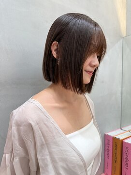 ロンドポレール 北千住(Lond polaire) 暗めカラー/ボブ/顔周り/前髪/レイヤー/髪質改善/縮毛矯正