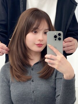 アマトウキョウスマートサロン(AMA TOKYO×Smart Salon) くびれレイヤー/顔まわりカット/レイヤーカット/小顔ヘア