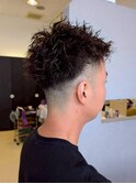 攻めのスタイル◎フェードカット×ツイストスパイラルパーマ