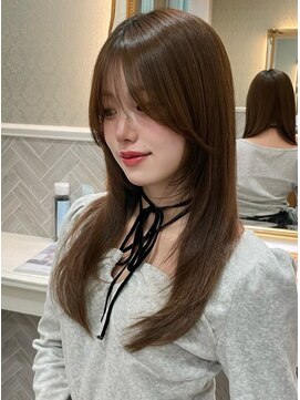 ロンド 銀座(Lond) ★Shina/黒髪ココアベージュ小顔レイヤー髪質改善縮毛矯正131