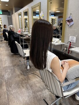 セミロング/カラー/髪質改善/縮毛矯正/ブリーチ/ハイライト