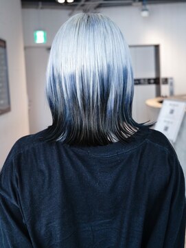 ミディアム顔周りレイヤー前髪カット韓国ヘア美髪_ba553501