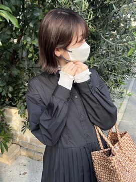 ジーナ 福岡藤崎(Zina) 切りっぱなしボブ×インナーカラー