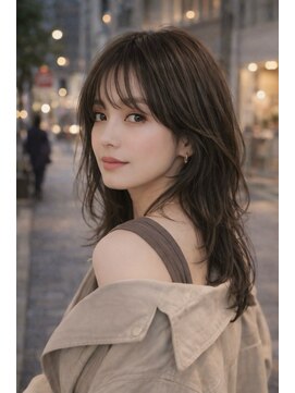 ゲイン(Gain) レイヤーカット×白髪ぼかしxナチュラルハイライト/白髪染め