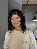 フープ 川越(hoop)&nbsp;ニュアンスでかけるウルフパーマ黒髪でもオシャレに♪