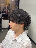 プルーブトウキョウ 渋谷(PROVE TOKYO)&nbsp;爽やか無造作ビジネスツーブロック波巻きパーマ