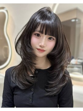 サイン 韓国ボブ 渋谷(SIGN) お洒落なレイヤーカット韓国ボブレイヤーボブ渋谷タッセルボブ