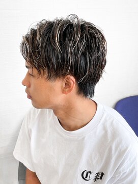 トコトコ(tocotoco) 【メッシュ・ハイライト】メンズショート×ダブルメッシュ